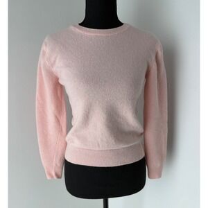 United Colors of Benetton Pastel Pink Merino Wool Crewneck Long Sleeve Sweater S